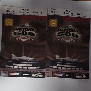 Nascar Daytona 500 Key & Card Holder - Black and White